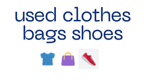 used clothes bags shoes